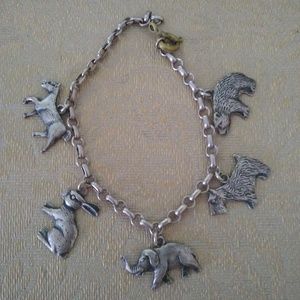 Sterling Silver Vintage Charm Bracelet